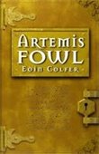 artemis fowl book cover featuring images of yellow brass latches 