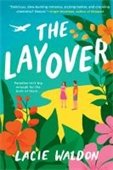 book cover image of the layover featuring a man and woman standing on a tropical beach