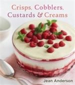 blue book cover image of crisps, cobblers, custards & creams