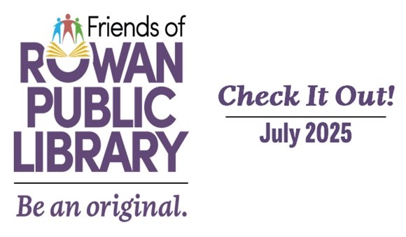 masthead with friends of RPL logo and purple text reading "check it out July 2025"