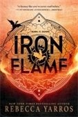 cover image of the book iron flame featuring an ironwork design and flames