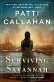Book cover image of Saving Savannah featuring a woman looking outward into a bay with ships