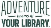 green text reading "adventure begins at your library"