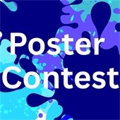 colorful paint splatters with white text reading "poster contest"