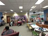 students, teachers, and parents explore the RPL Headquarters children's room