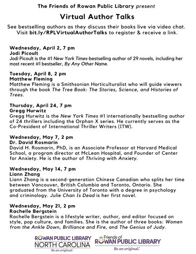 list of upcoming virtual author talks