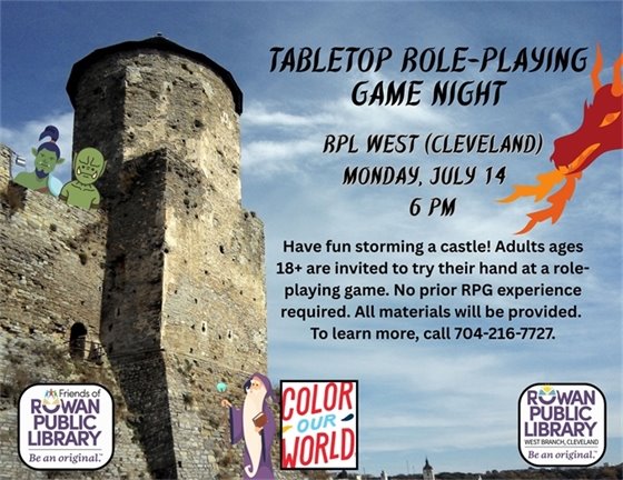 image of a castle with wizards on top and a fire-breathing dragon flying next to it