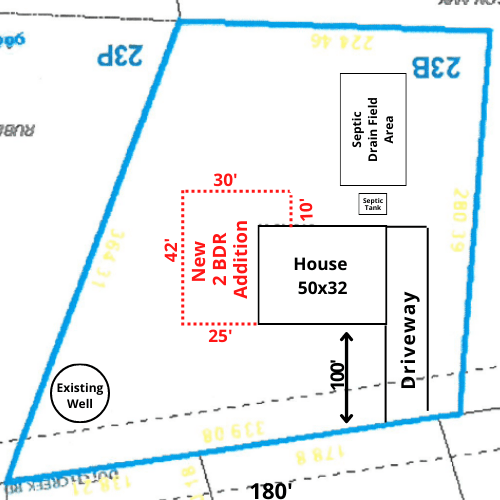 Expansion site plan example