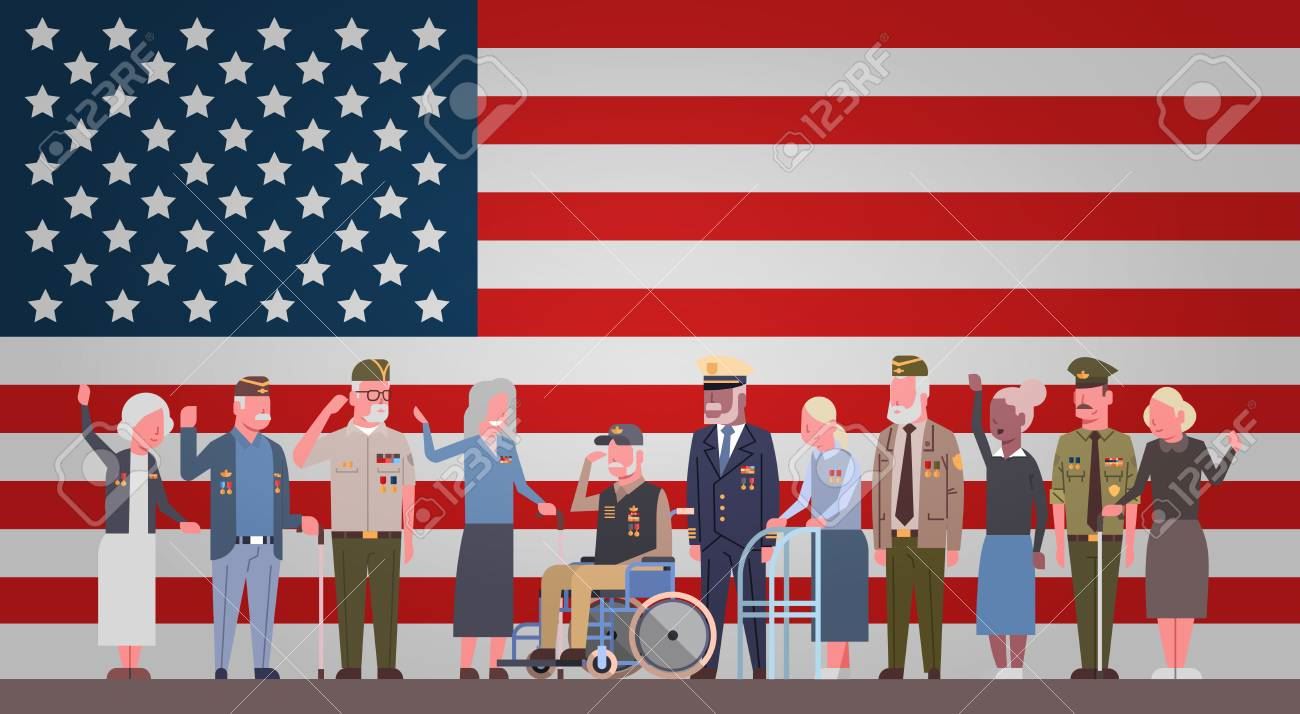 88001742-veterans-day-celebration-national-american-holiday-banner-with-group-of-retired-military-pe