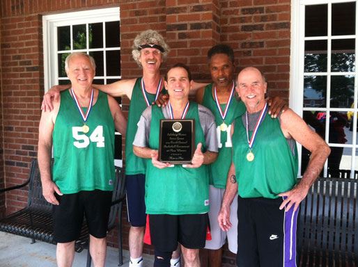 Basketball Team Photo with Plaque